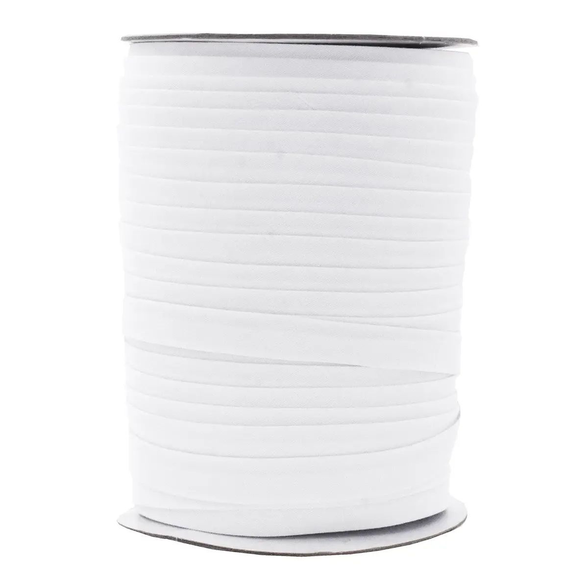 Mandala Crafts White Double Fold Bias Tape 13mm (1/2 Inch) 165 Yds | Professional Sewing Trim for Garments and Crafts - main product image