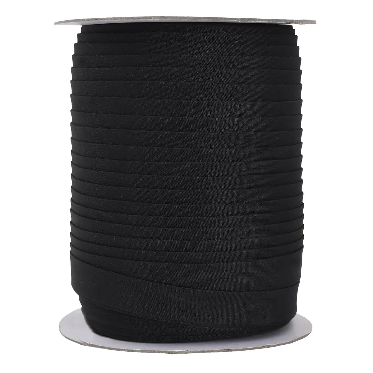 Mandala Crafts 55 Yds 1/2 Inch Black Double Fold Bias Tape for Sewing | Heavy Duty, Washable, Perfect for Garments & Home Decor - main product image