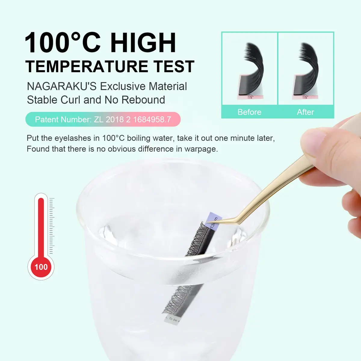 NAGARAKU YY Lash Extensions 0.07 D Curl 8-15mm Mix 4D Premade Fans Faux Mink | Handmade Wispy Volume Lashes for Professional Use - view 6