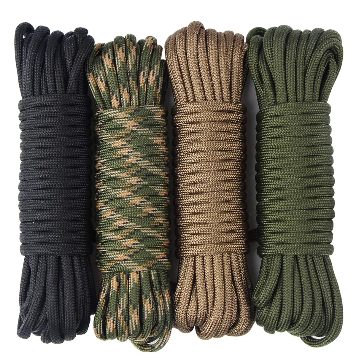 aufodara Paracord Rope 4 Pieces 6Meter | Multifunctional DIY Crafting Cord, 4mm Diameter, High Load Capacity - main product image