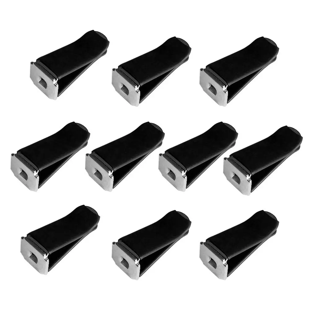 lasenersm Car Air Vent Clip 10 pcs Black Square Head | Easy Fit for Horizontal & Vertical Outlets - main product image