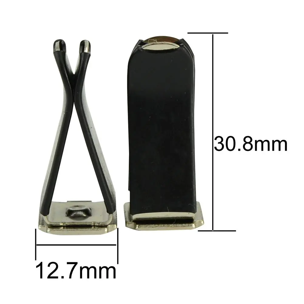 lasenersm Car Air Vent Clip 10 pcs Black Square Head | Easy Fit for Horizontal & Vertical Outlets - view 3