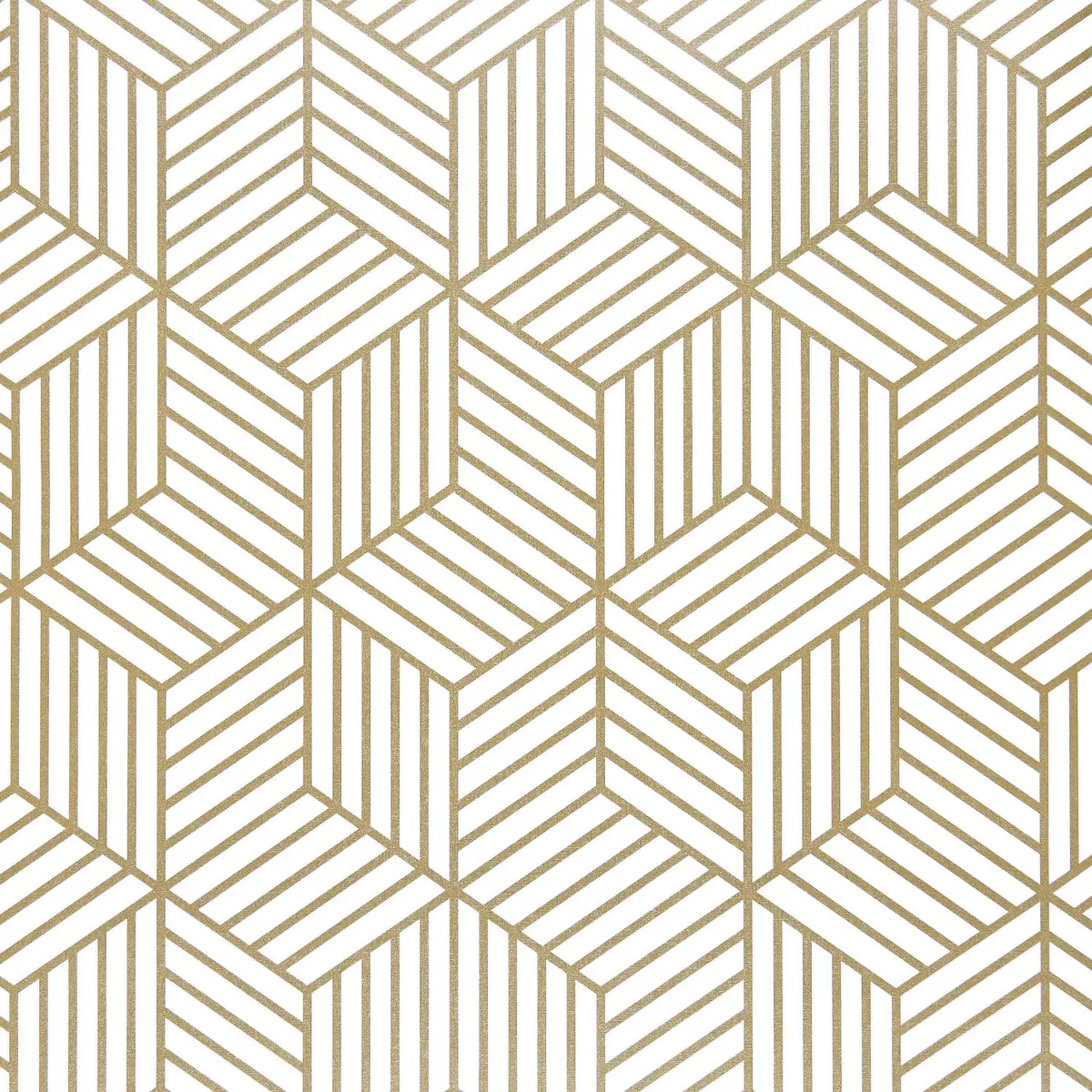 WENMER Geometric Hexagon Wallpaper 45cm x 300cm (17.7" x 118") | Self-Adhesive, Waterproof, Removable Wall Paper Roll - main product image