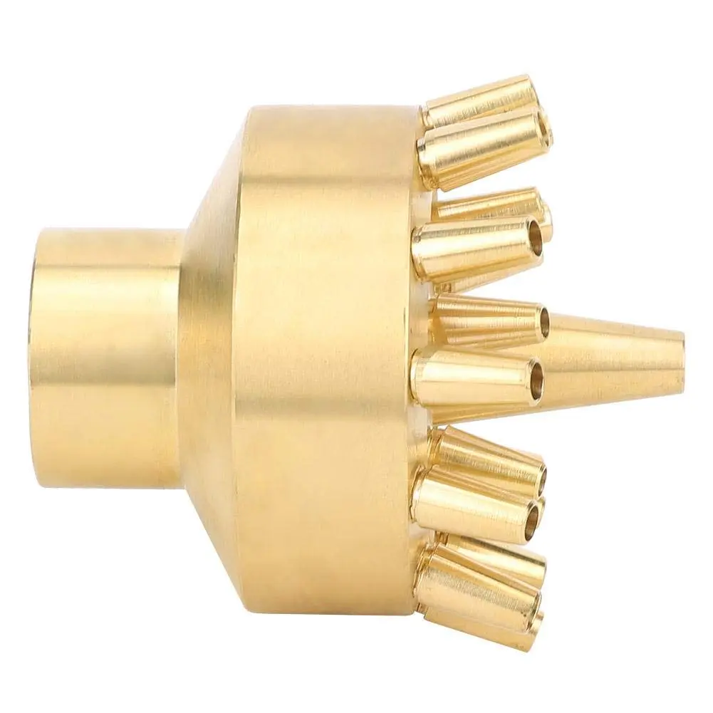 Fdit Copper Fountain Nozzle, 1 Inch Female Thread | Multi Hole Garden Water Fountain Spray Head for Pond Landscape - view 8
