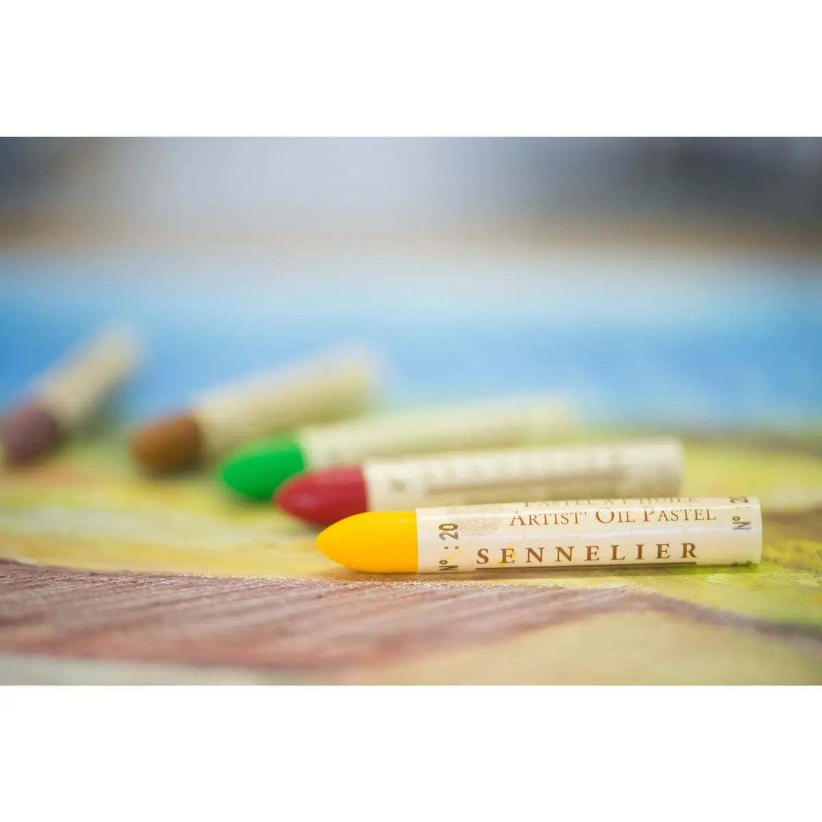 SENNELIER Oil Pastel, White | Rich Pigment, Lightfast & Creamy Texture - view 5