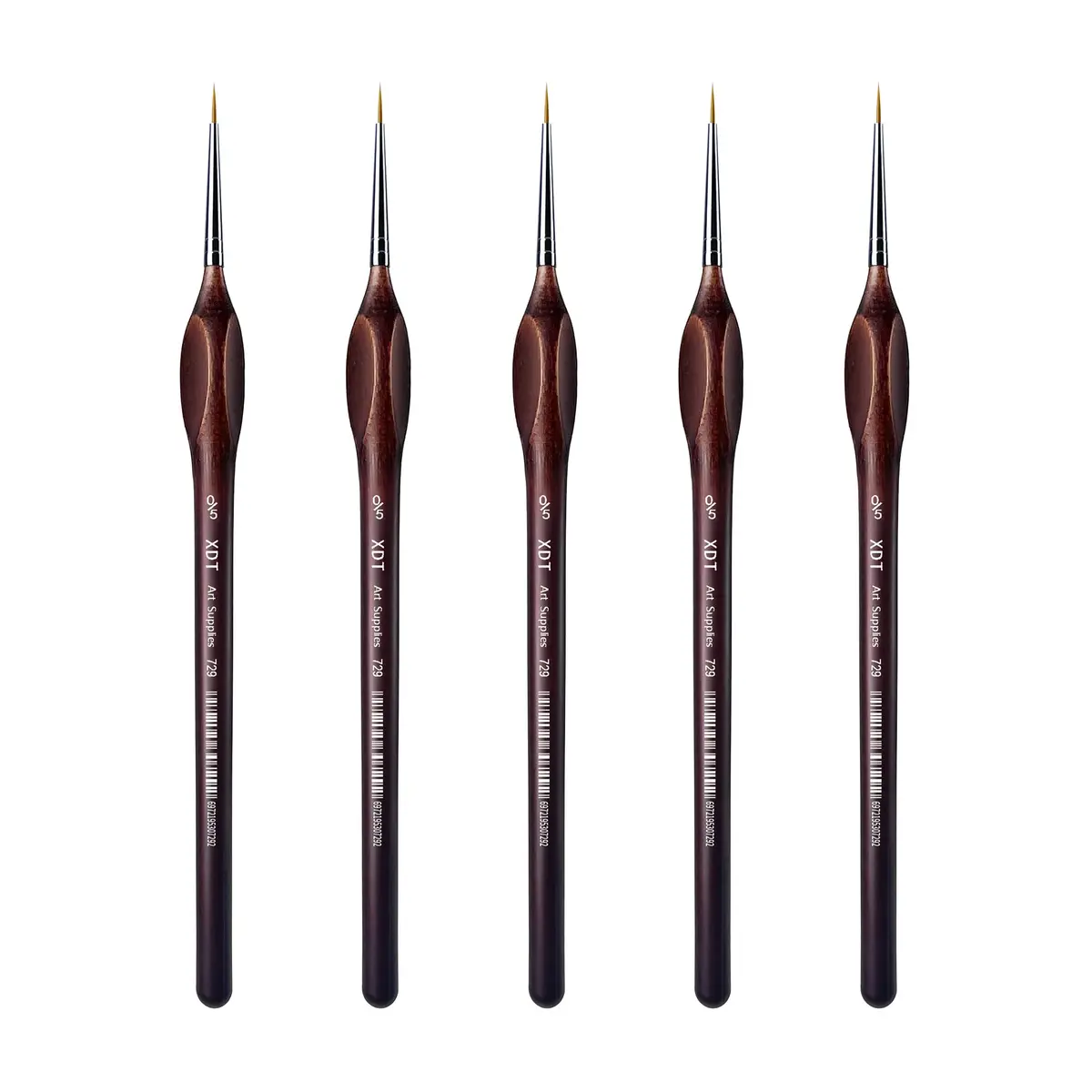 XDT Art Supplies Micro Detail Paint Brush Set 5 Piece #00000 | Fine Detailing for Acrylic, Watercolor & Oil - main product image