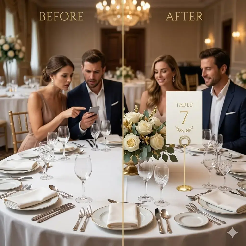 HOHIYA Gold Table Number Holders 12-Inch Height (12 Pack) | Elegant Metal Stands for Events - view 4