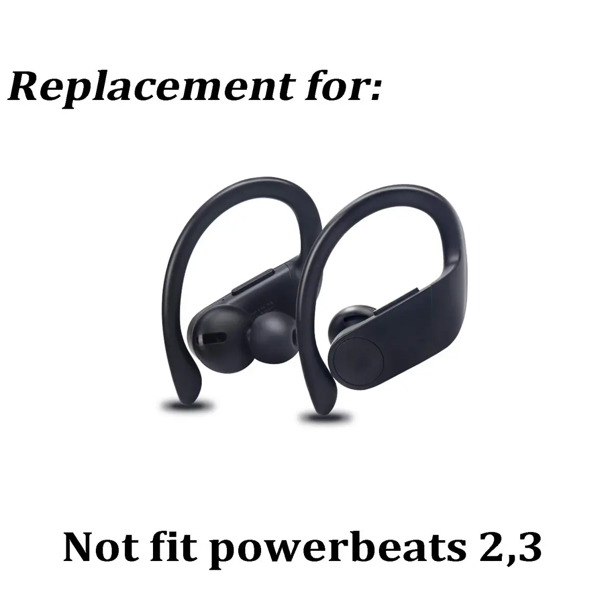 luakesa Replacement Silicone Ear Tips for Powerbeats Pro, 4 Pairs | Noise-Isolating, Soft & Reusable Earbuds - view 3