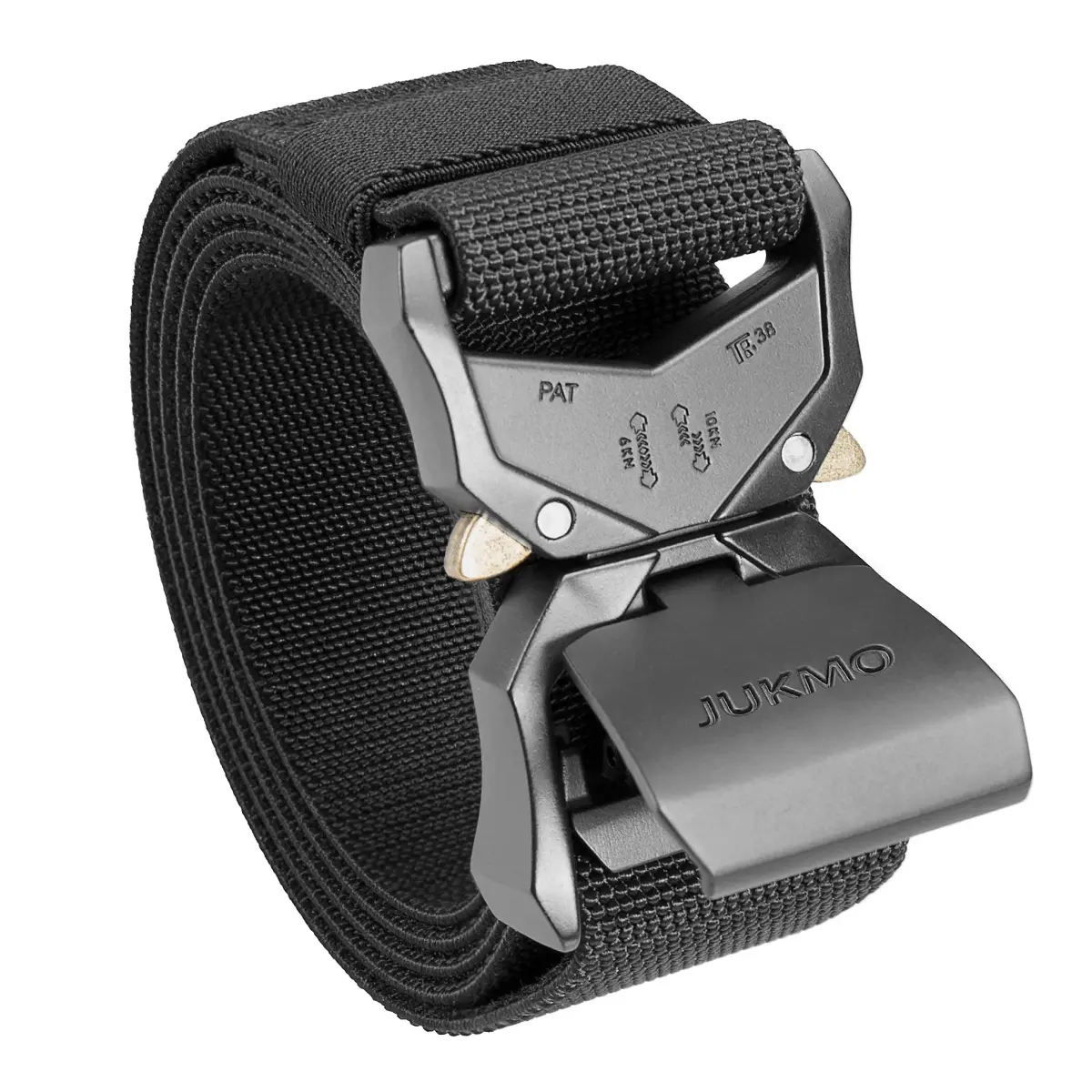 JUKMO Tactical Belt with Quick Release Buckle 3.8 cm (1.5") | Heavy Duty Nylon Web Work Belt for Men - main product image