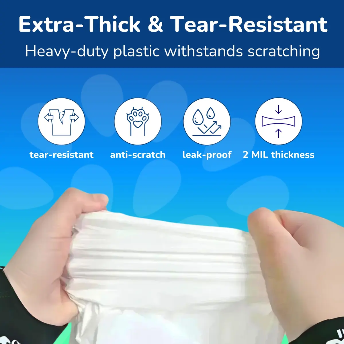 PET N PET Cat Litter Box Liners Jumbo 36x18 | Tear-Resistant, Drawstring, Heavy-Duty Plastic - view 5