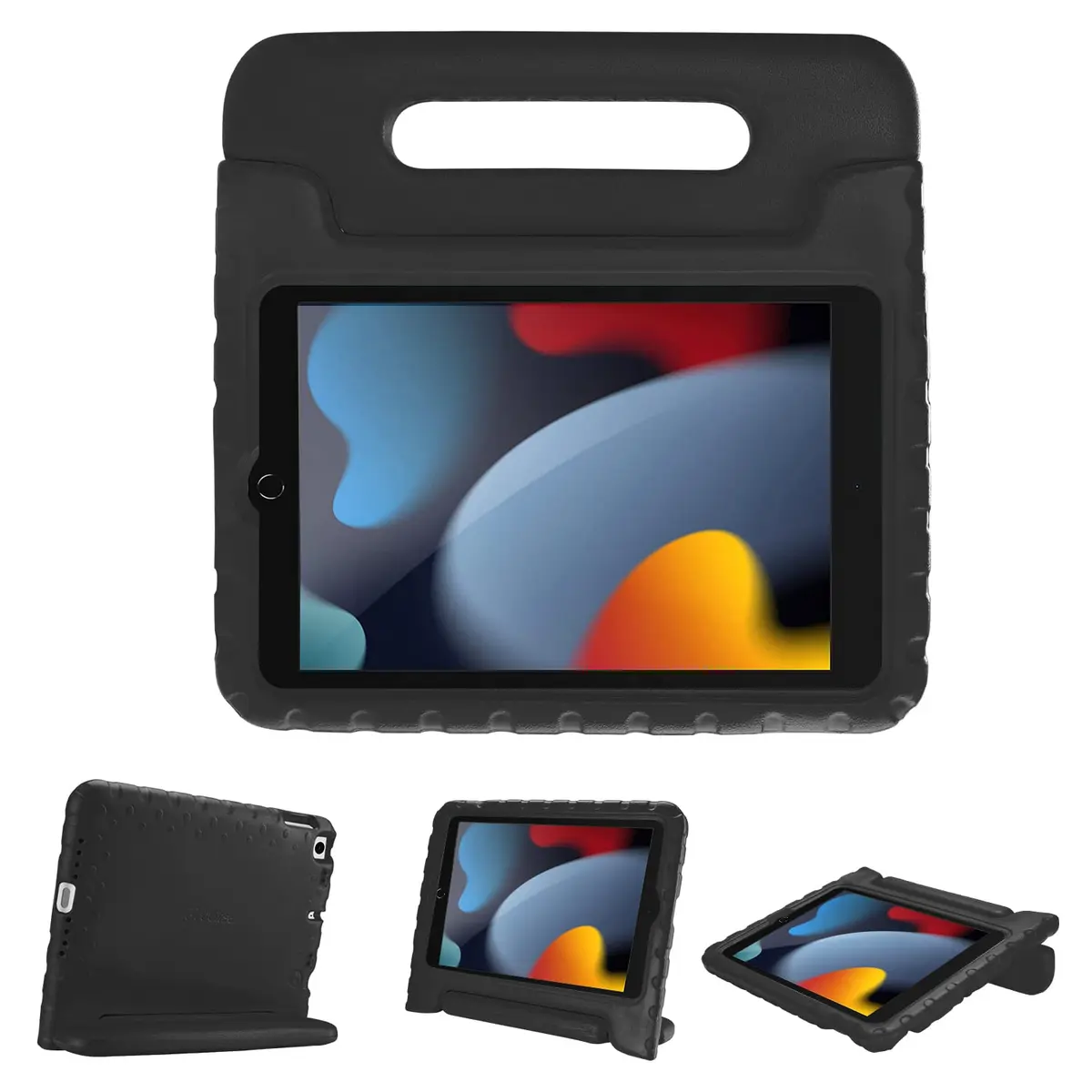 ProCase Kids Case for iPad 10.2" 9th/8th/7th Gen 2021/2020/2019-Black | Impact-Resistant & Childproof - main product image