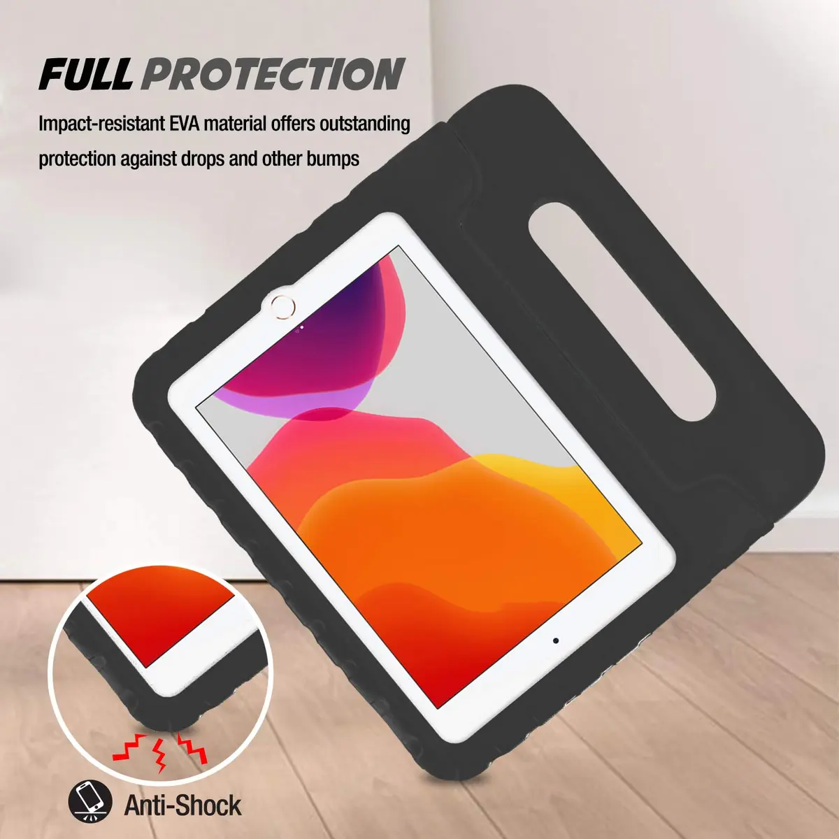 ProCase Kids Case for iPad 10.2" 9th/8th/7th Gen 2021/2020/2019-Black | Impact-Resistant & Childproof - view 3