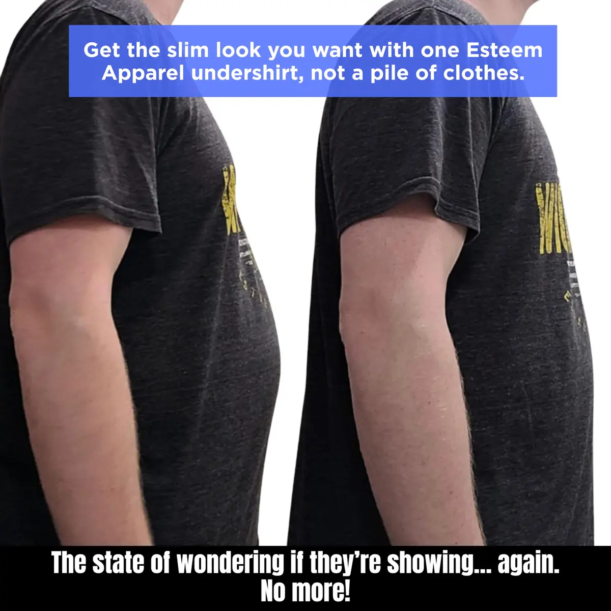 Esteem Apparel Max Gynecomastia Compression Shirt for Men (White, Large) | Slimming Chest & Abs Support - view 8