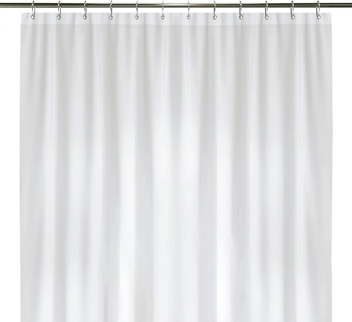 LiBa Shower Curtain PEVA 8G 72x72 Inch Waterproof White | Eco-Friendly Bathroom Accessory - main product image