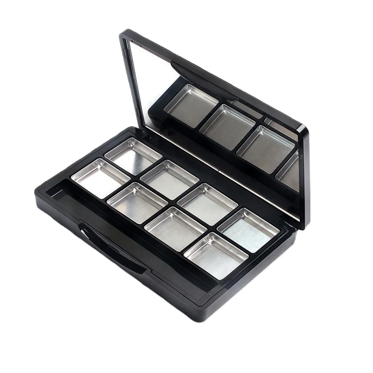 Elandy Cosmetic Case Black 90*58*11mm | Portable DIY Makeup Organizer with Mirror - main product image
