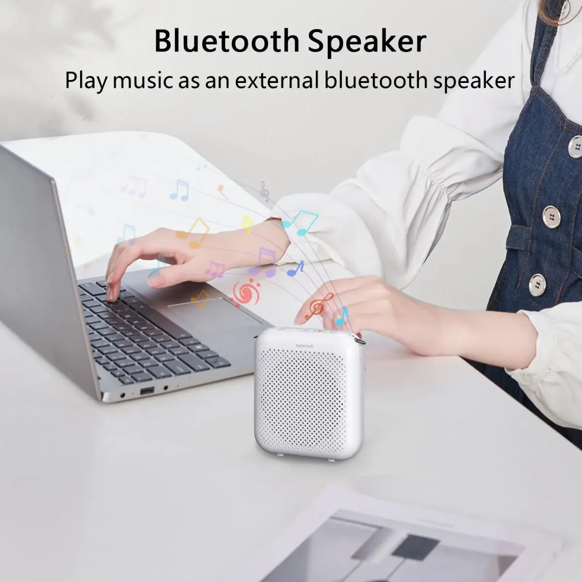 Norwii Portable Voice Amplifier with Wired Microphone Headset | 10W Loud & Clear Sound - view 8