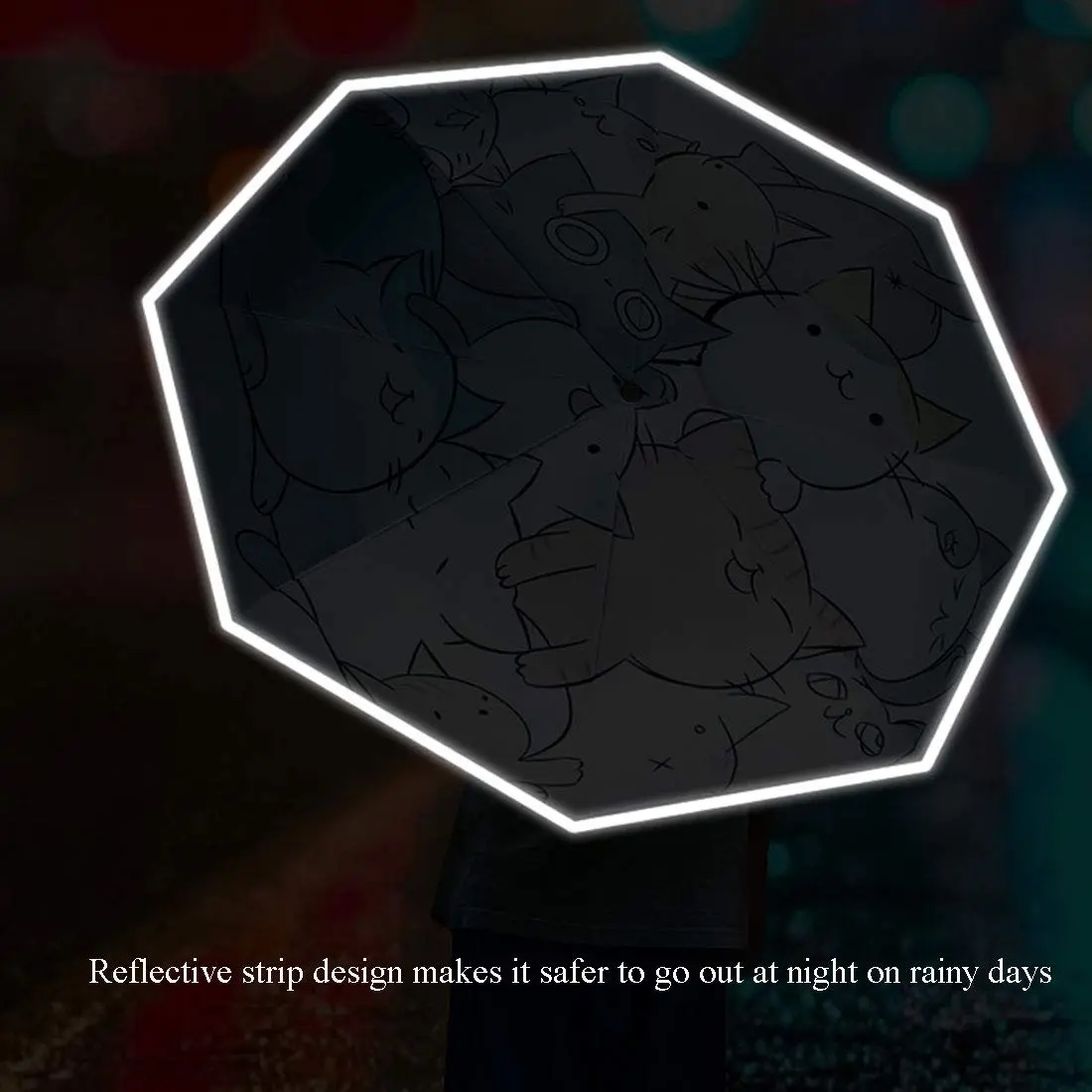 Rosavida Kids Automatic Open Cartoon Waterproof Umbrella | UV-Resistant Travel Compact 28cm - view 3