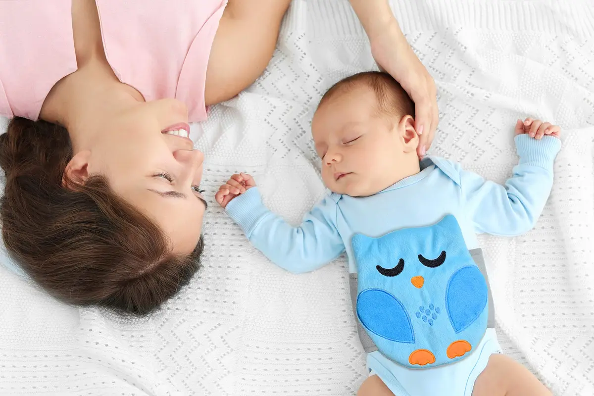 bebon Belly Hugger Infant Gas & Colic Relief Wrap with Heatable Gel Pack | 1 Count - view 4