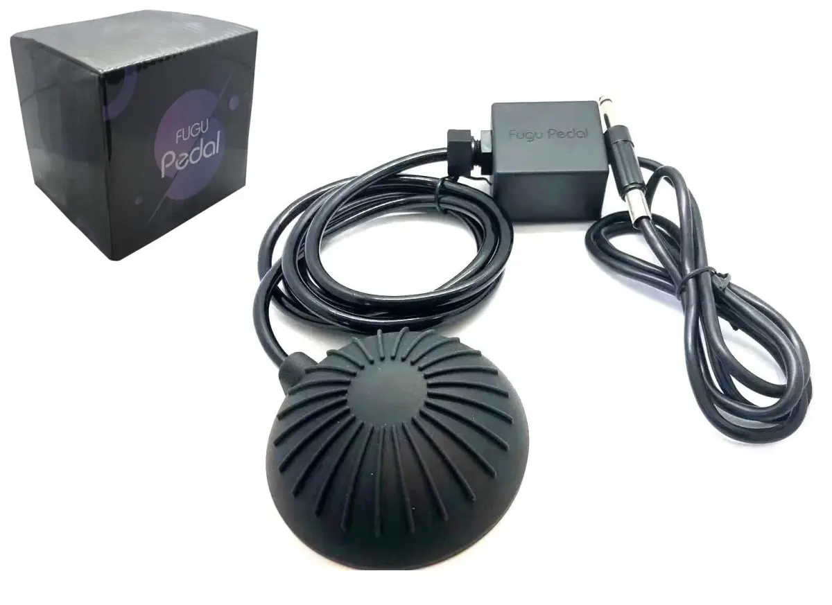 DGT FUGU Air Compressed Valve Tattoo Foot Pedal Black | Circular Design, Non-Skid Base - main product image