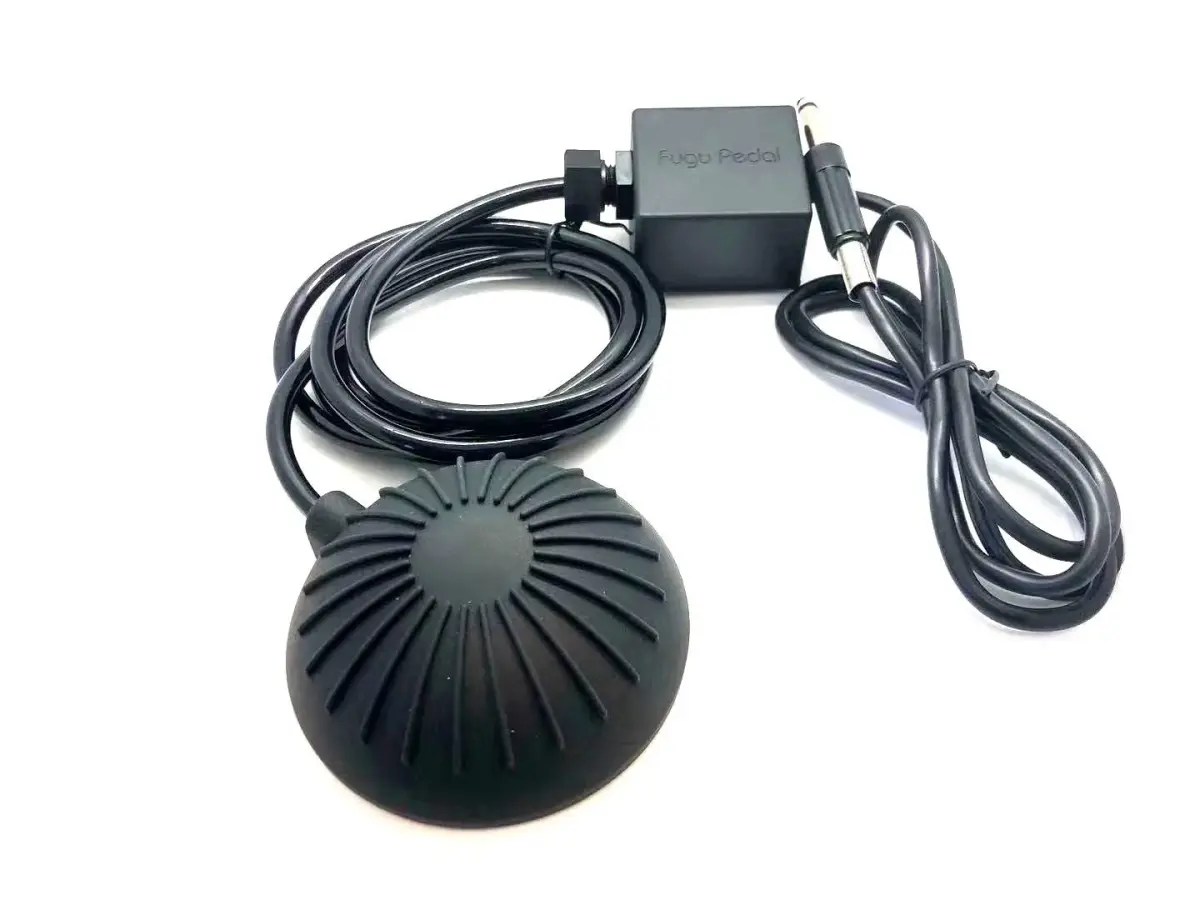 DGT FUGU Air Compressed Valve Tattoo Foot Pedal Black | Circular Design, Non-Skid Base - view 2