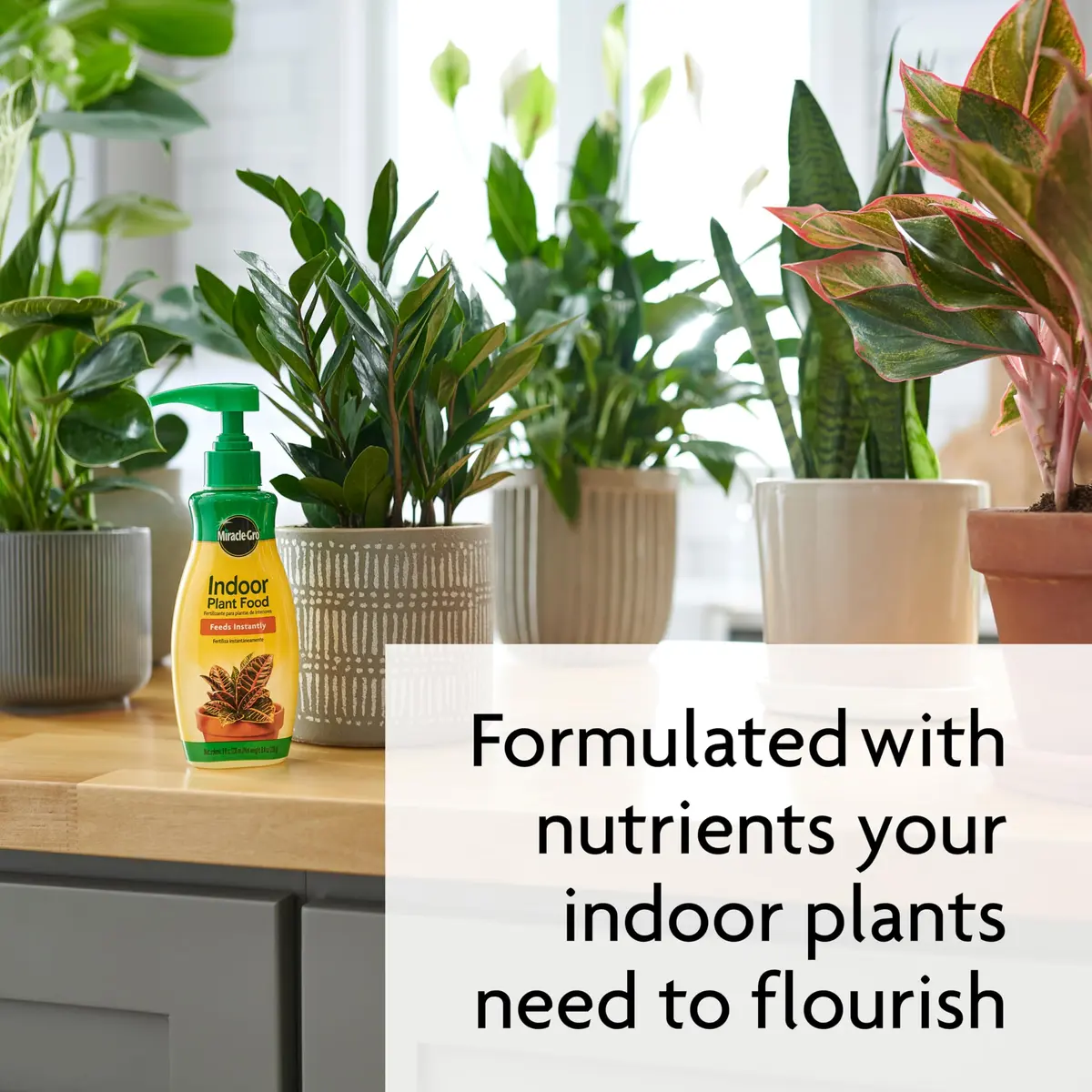 Miracle-Gro Liquid Fertilizer 8 oz | Indoor Plant Food for Houseplants, Snake Plants, Peace Lilies, Vegetables, Herbs, 2-Pack - view 5