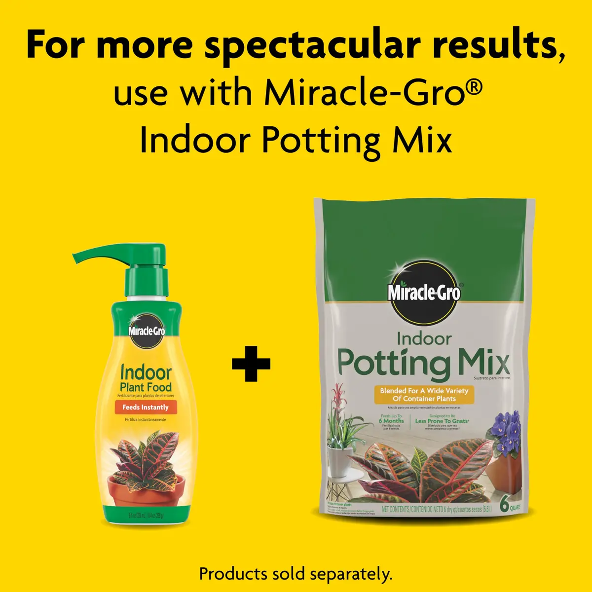 Miracle-Gro Liquid Fertilizer 8 oz | Indoor Plant Food for Houseplants, Snake Plants, Peace Lilies, Vegetables, Herbs, 2-Pack - view 7