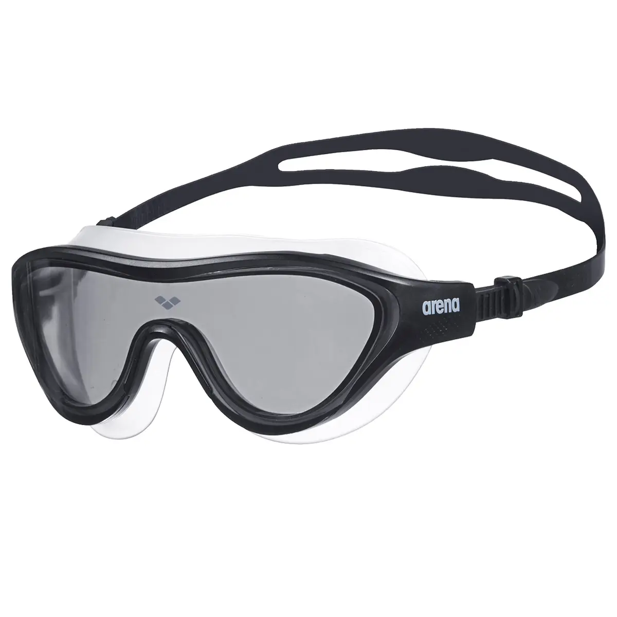 ARENA Unisex The One Swim Mask Large Fit Polycarbonate Non-Mirror Lens Smoke/Black | Comfortable, Crystal-Clear Vision - main product image