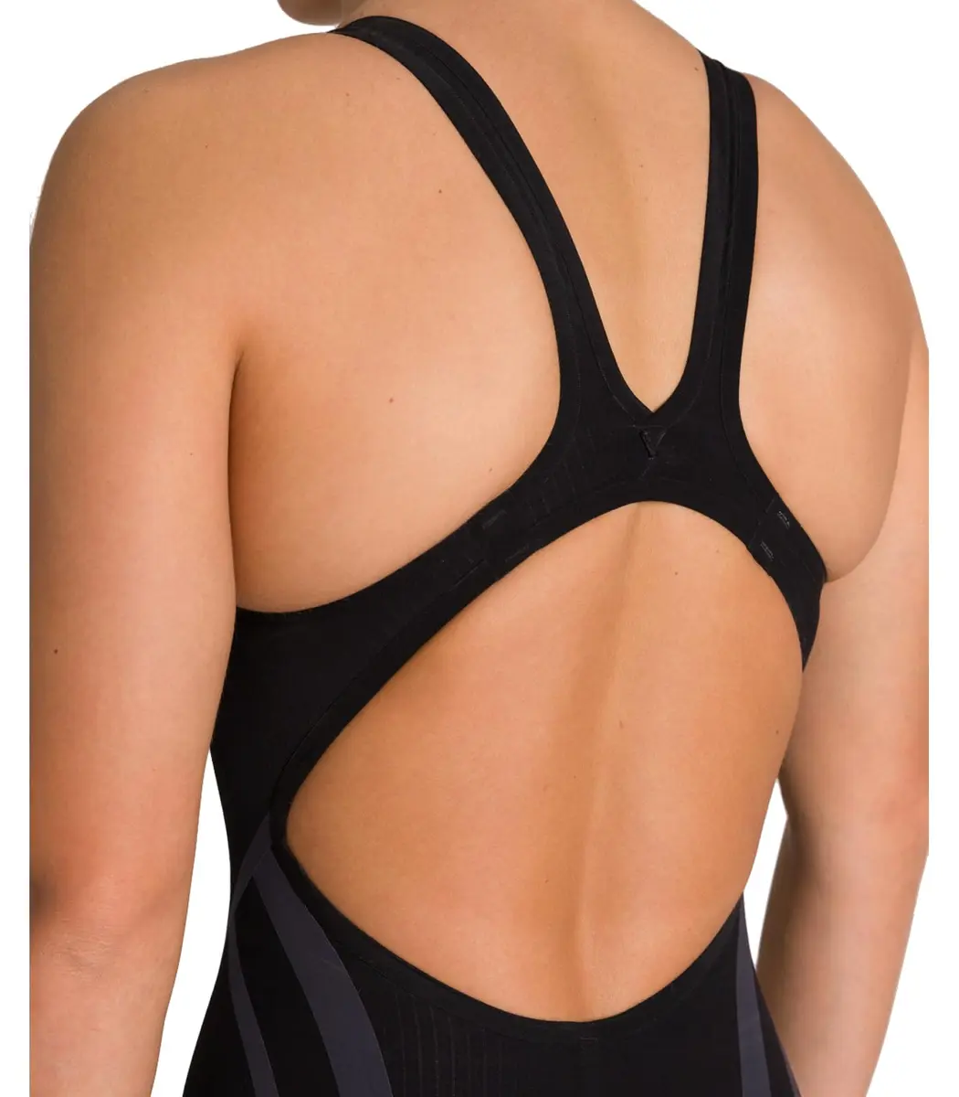 ARENA Women's Powerskin Carbon Core FX Open Back Racing Swimsuit, US Size 34 | Full Body Short Leg Athletic Tech Suit, Black/Gold - view 5