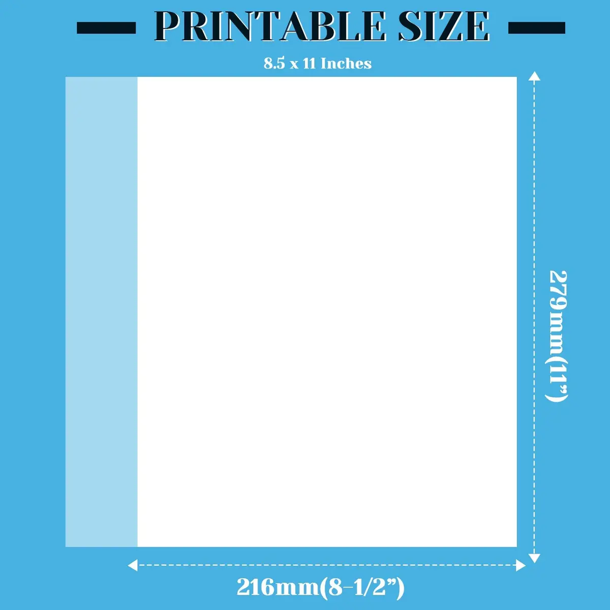 Cridoz Vellum Paper 8.5 x 11 Inches | Translucent Printable Art Paper - view 5