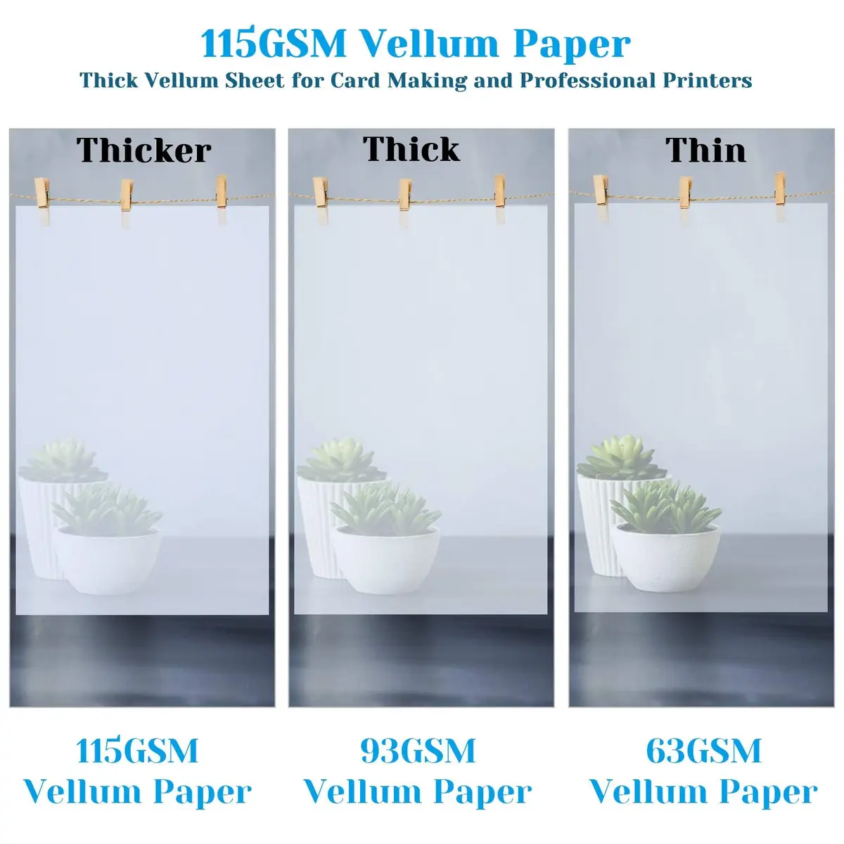 Cridoz Vellum Paper 8.5 x 11 Inches | Translucent Printable Art Paper - view 2