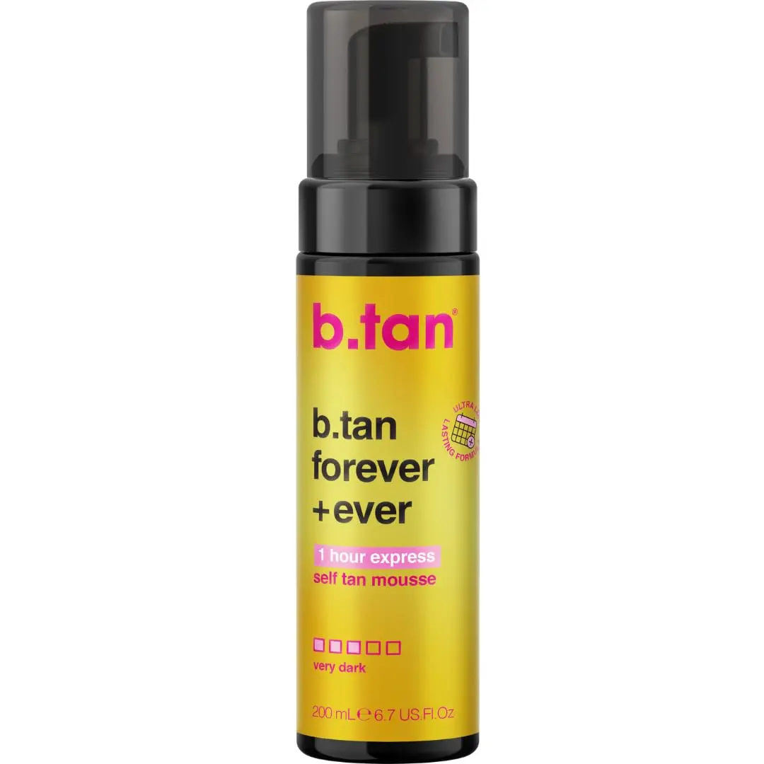 B.TAN Ultra Dark Self Tanner Mousse 200ml (6.7 Fl Oz) | 1 Hour Express Bronzing Fake Tan Foam - main product image