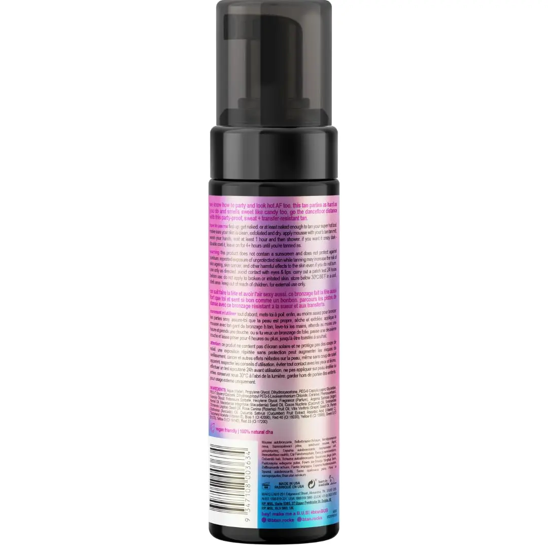 B.TAN Ultra Dark Self Tanner Mousse 197ml (6.7 Fl Oz) | 1 Hour Express Bronzing Fake Tan Foam - view 2