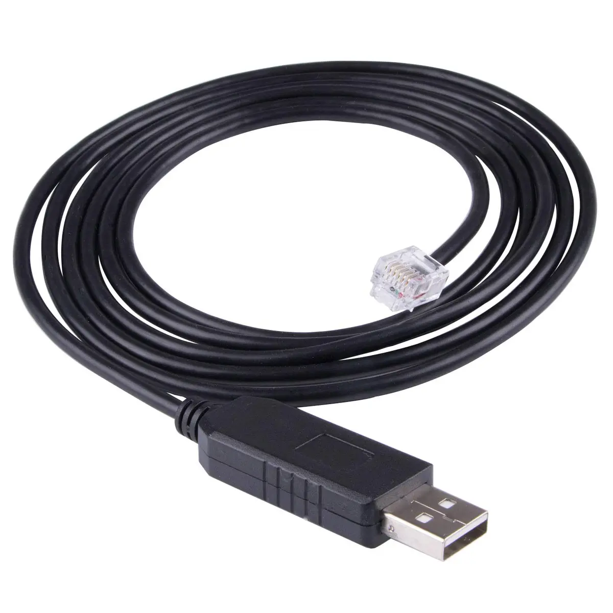 Suamdoen FT231XS USB to RJ11 6P6C Communication Cable 1.83m (6ft) | Genuine FT231XS Chip for Keyence PLC to PC - main product image