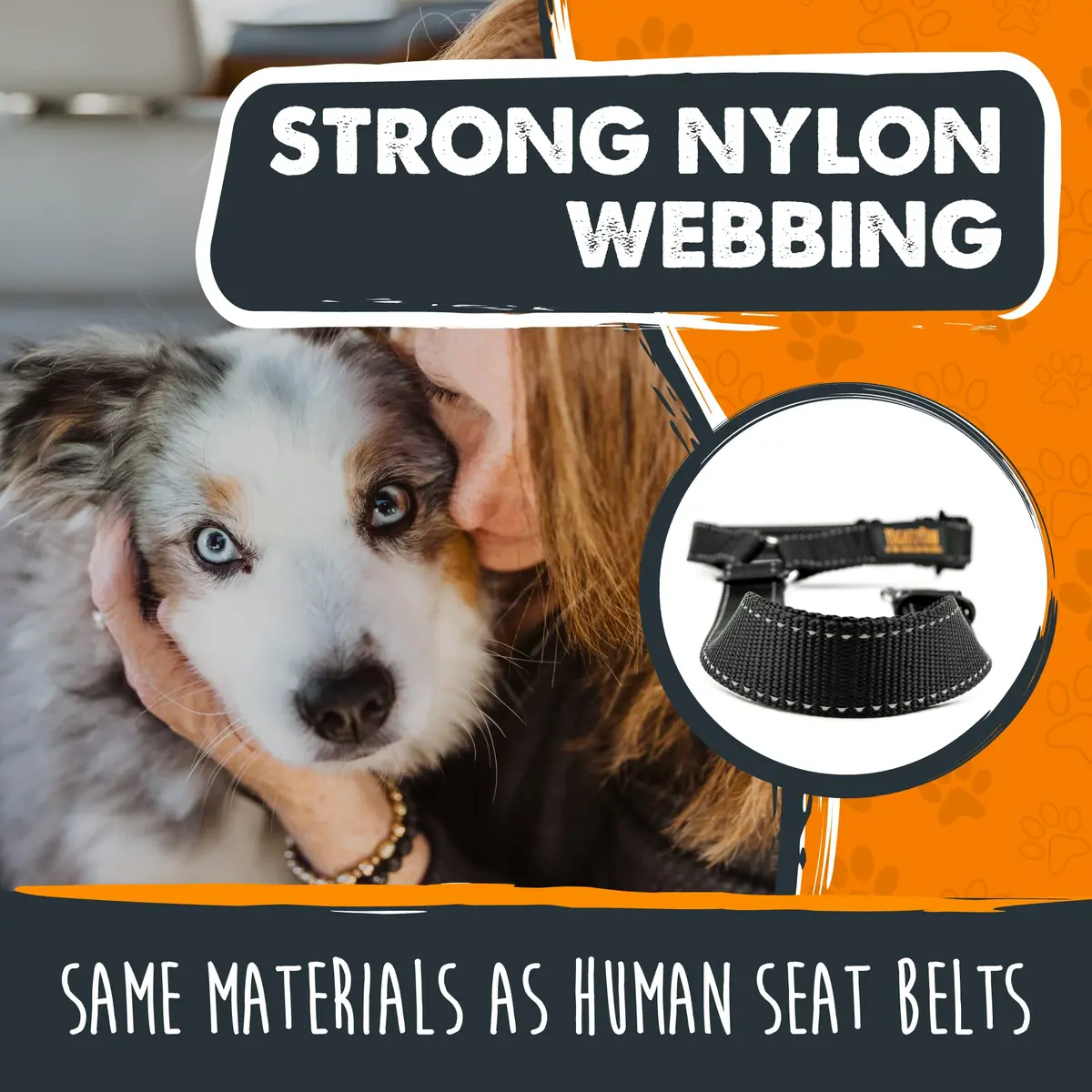 Mighty Paw Dog Seat Belt for Car Headrest | Adjustable Nylon Safety Restraint (70-120 chars) - view 6