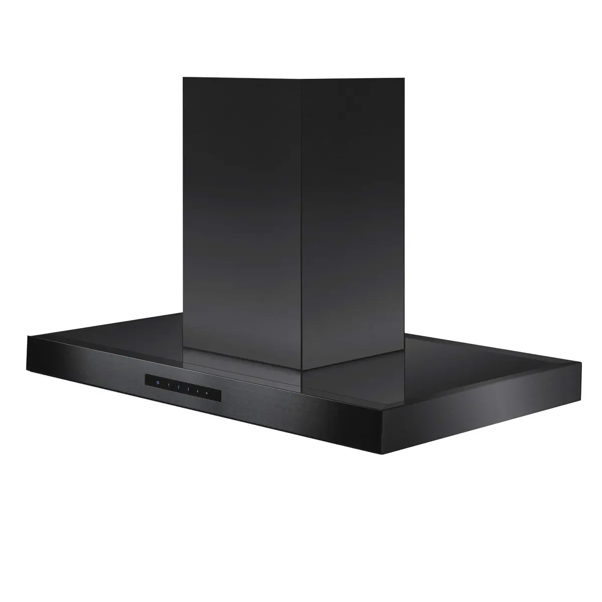 ZLINE Kitchen and Bath 30 in. 400 CFM Convertible Vent Island Range Hood in Black Stainless Steel | Modern Island Mount - main product image