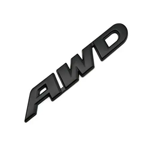 EmbRoom AWD Emblem, 3D Metal Tailgate Side Sticker Badge 8.9cm (3.5in) | Universal Fit for SUVs - main product image