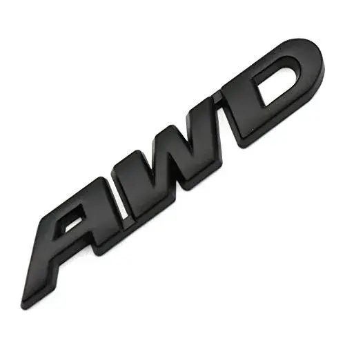EmbRoom AWD Emblem, 3D Metal Tailgate Side Sticker Badge 8.9cm (3.5in) | Universal Fit for SUVs - view 3