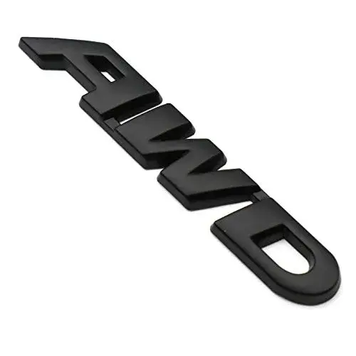 EmbRoom AWD Emblem, 3D Metal Tailgate Side Sticker Badge 8.9cm (3.5in) | Universal Fit for SUVs - view 5