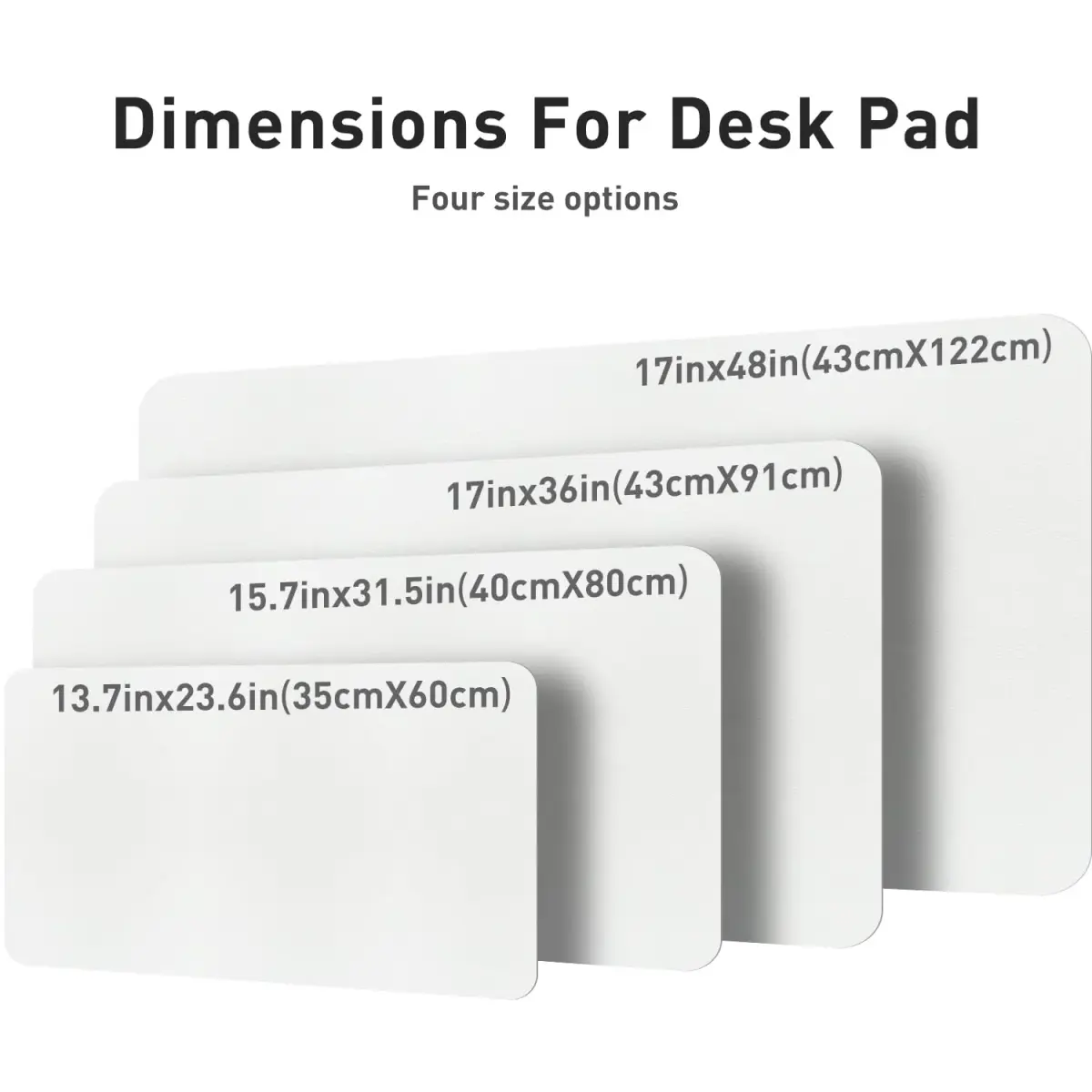 Aothia Off-White PU Leather Desk Pad Protector, Mouse Pad, Office Desk Mat, 31.5" x 15.7" | Protects Desk from Scratches, Stains, Spills - view 7
