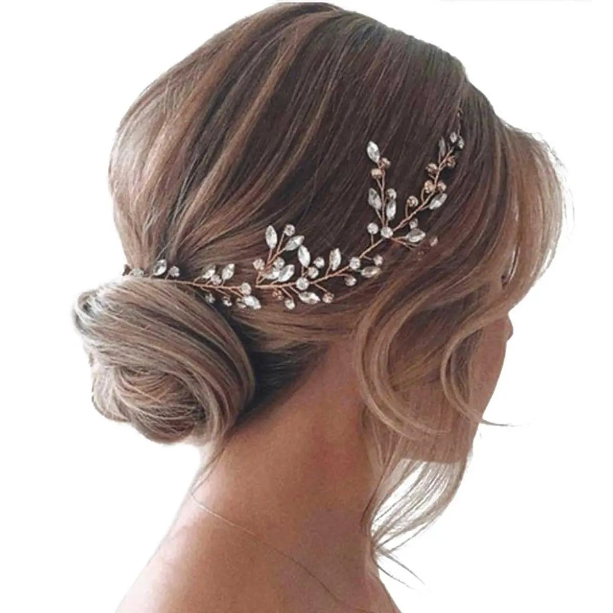 JAKAWIN Rhinestone Wedding Hair Piece Bridal Hair Accessories for Women - main product image