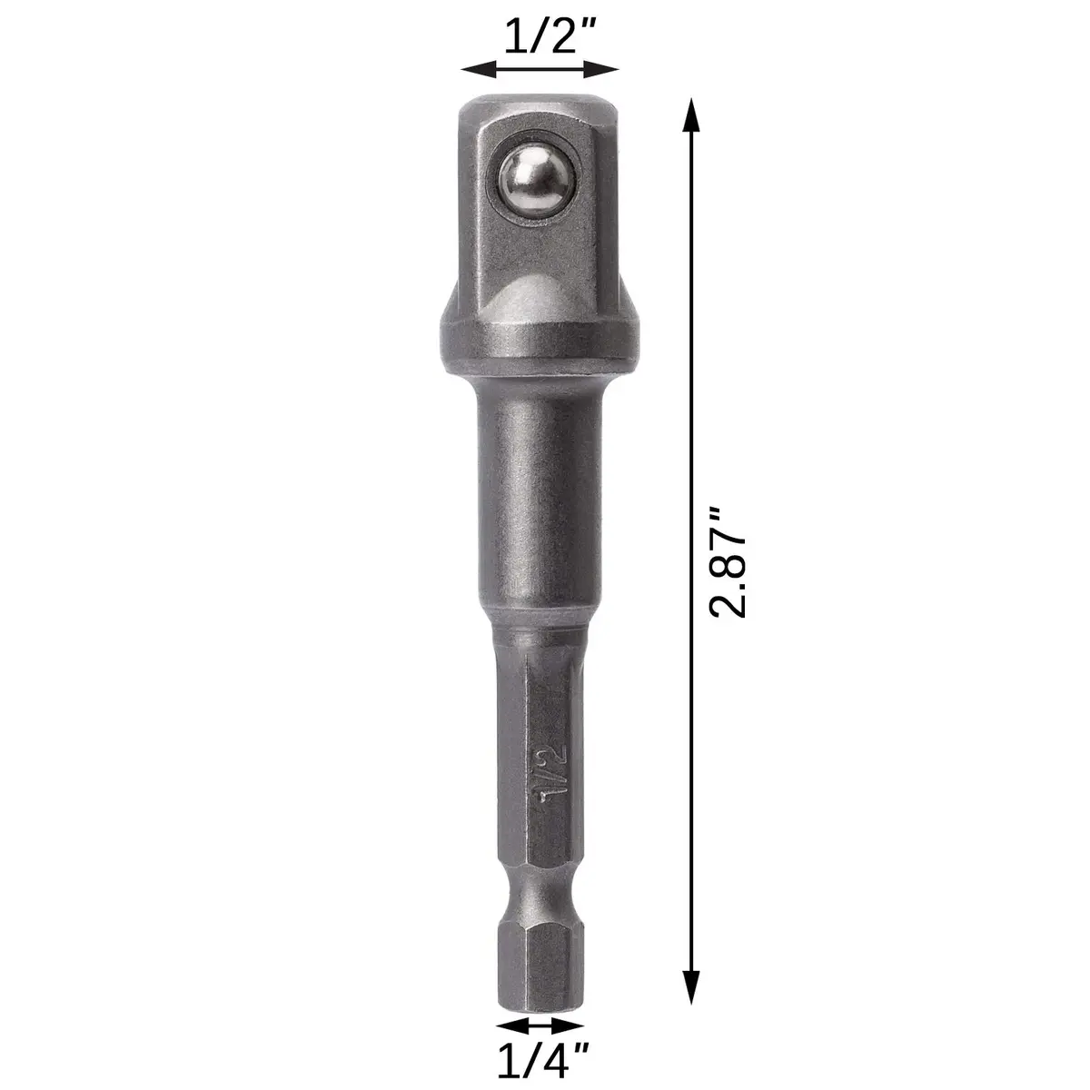 OIIKI 6 Pack 1/2 inch Square Socket Adapter Bit Set | Impact Driver Power Bits for Automotive DIY (70-120 chars) - view 2