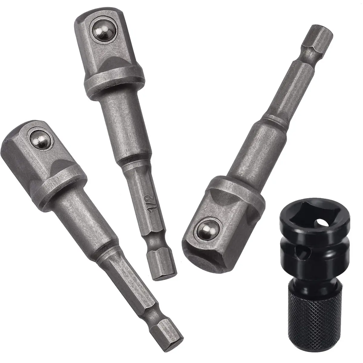 OIIKI 6 Pack 1/2 inch Square Socket Adapter Bit Set | Impact Driver Power Bits for Automotive DIY (70-120 chars) - view 4
