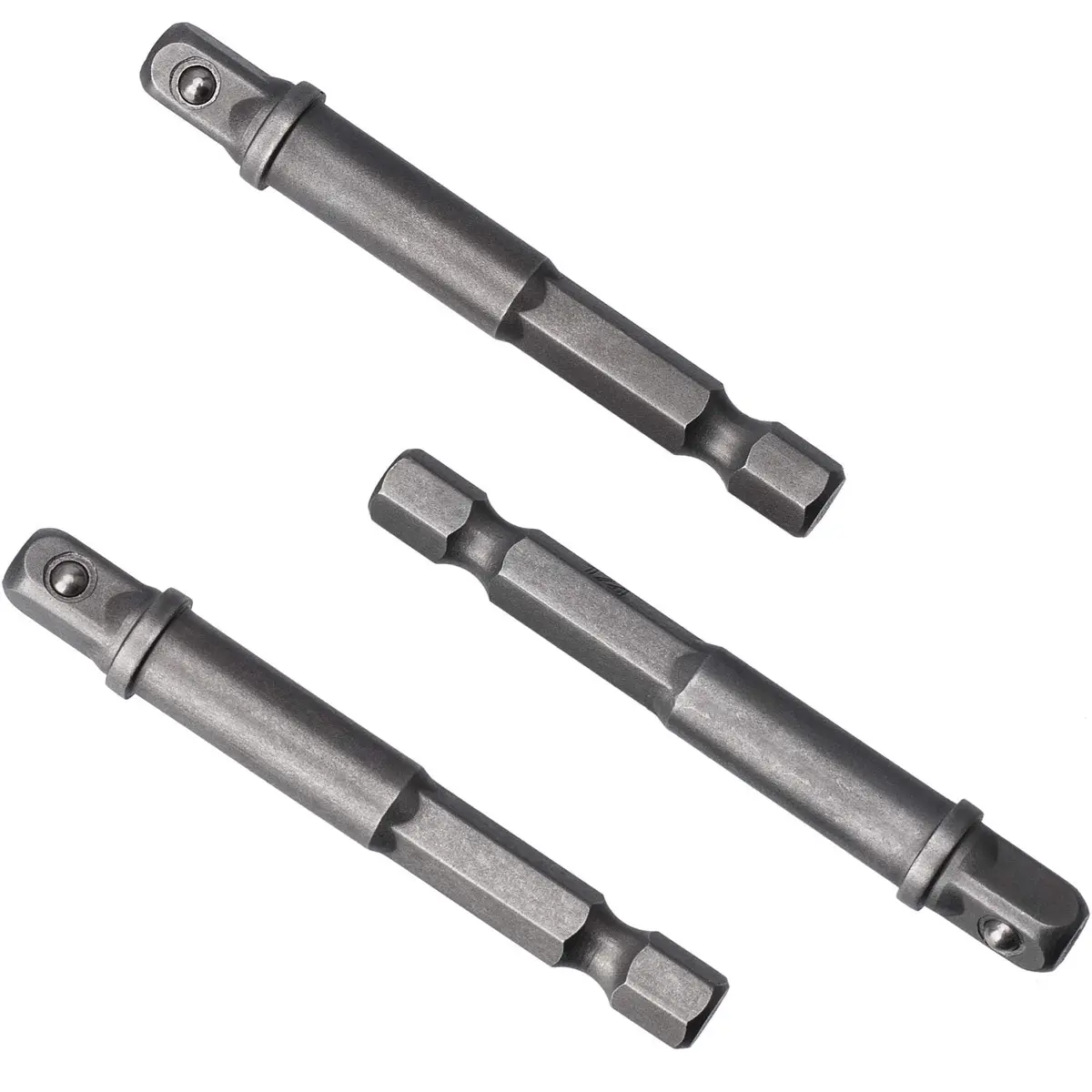 OIIKI 6 Pack 1/4 inch Square Socket Adapter Bit Set | Hardened HSS Impact Driver Bits for Automotive & DIY Use - view 3