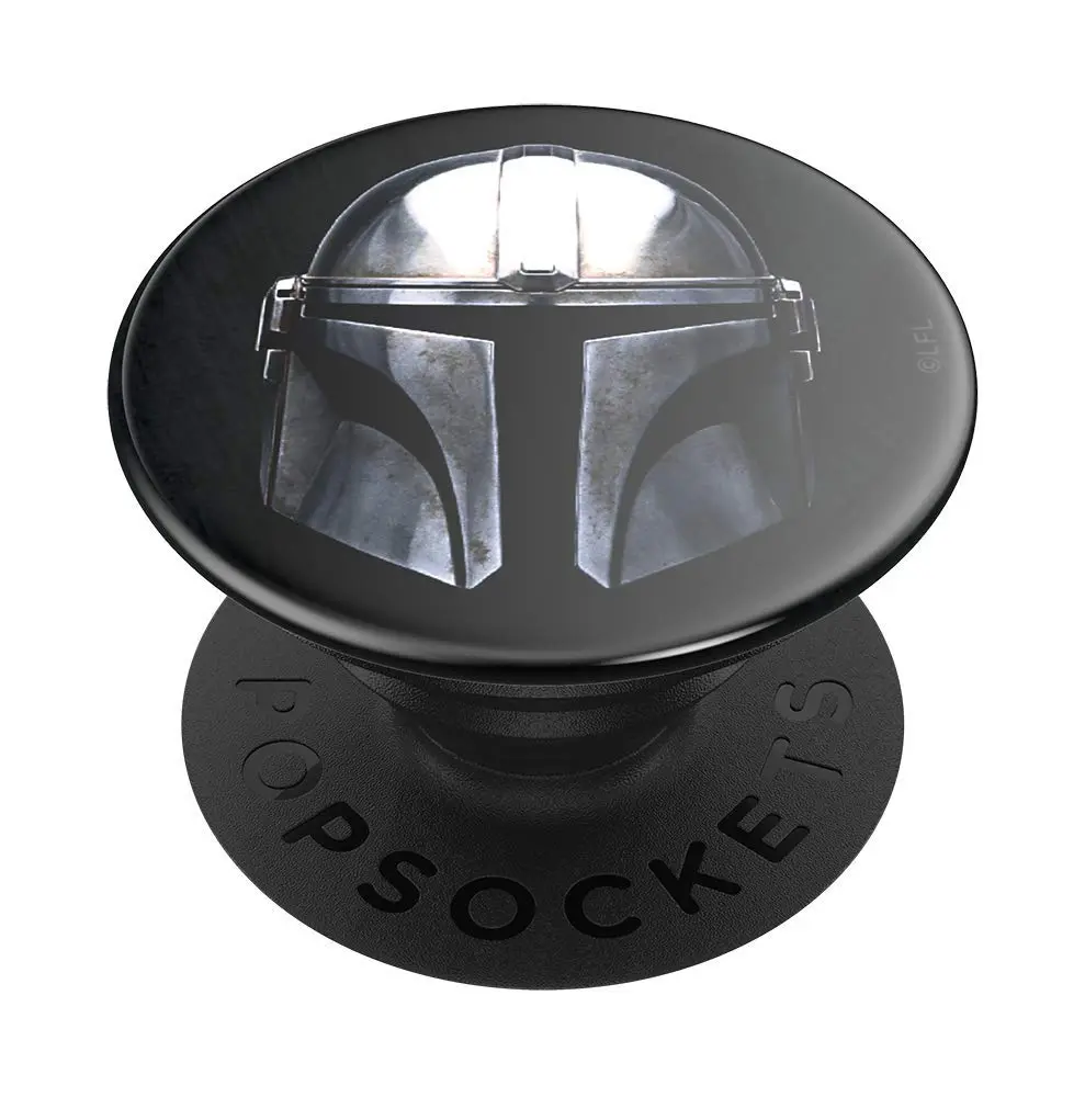 PopSockets Adhesive Phone Grip, Holder- Mandalorian Gloss | Secure, Swappable, Star Wars Style - main product image