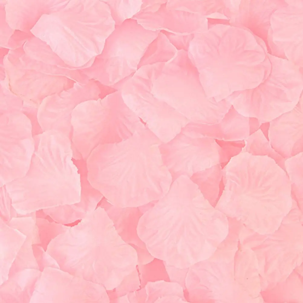 LZXD Light Pink Artificial Silk Rose Petals 1000 Pieces | Reusable Wedding & Party Decor - view 5