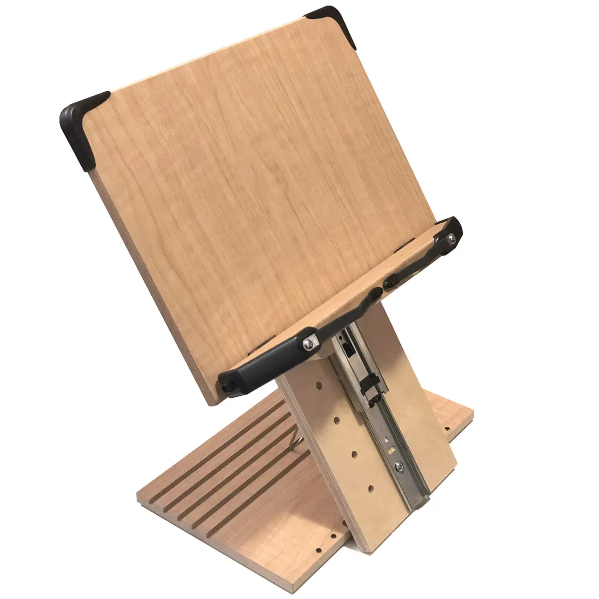 A+ BOOK STAND BS1500PRO Large Portable Height Adjustable Foldable Eye-Level Ergonomic Bookstand Holder with Page Holders | 30 cm (11.81 in) Length - main product image