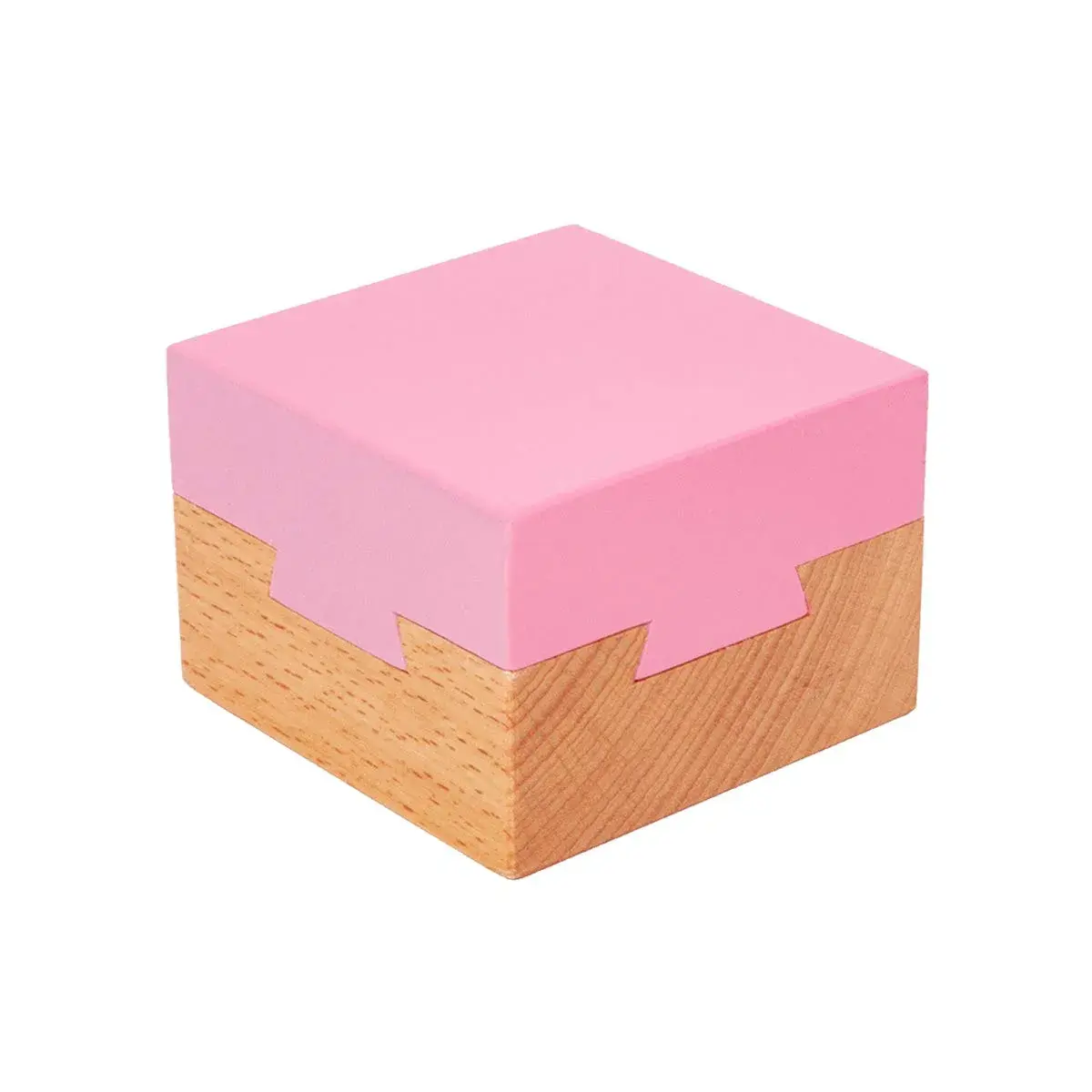 DC-BEAUTIFUL Wooden Magic Box Brain Teaser Box, Pink 7.4 cm (2.9 in) | Challenging Puzzle for Adults & Teens - main product image