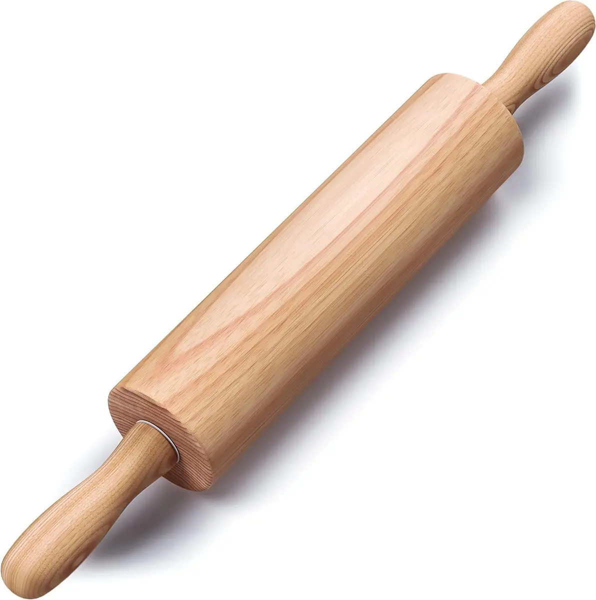 HELFERX Beech Wood Rolling Pin 44.7 cm (17.6 Inches) | Smooth Rolling for All Doughs - main product image