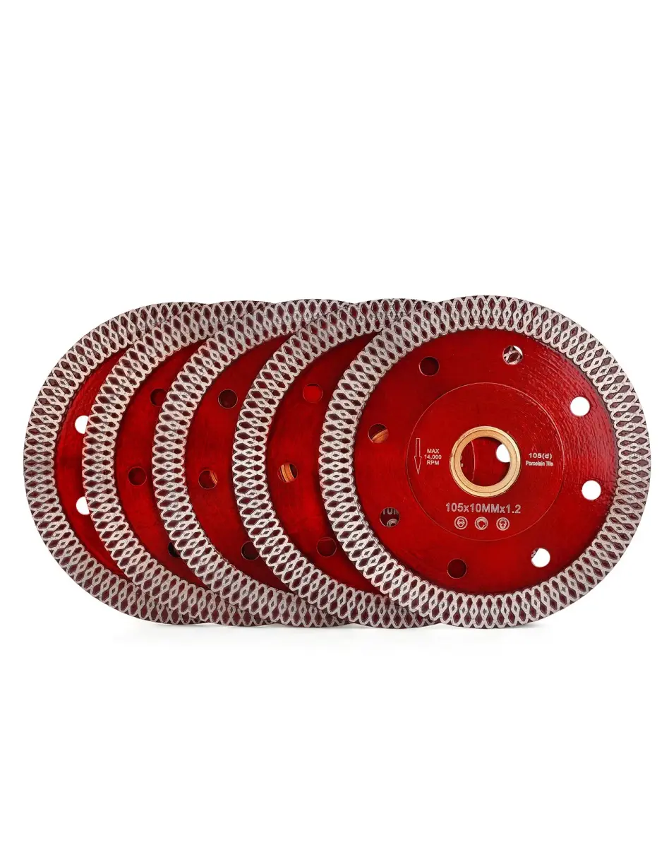Casaverde 4 Inch Super Thin Diamond Porcelain Saw Blades, Ceramic Cutting Disc Wheels 105 mm (4") | 5-Piece Set for Granite, Marble, Tile - main product image