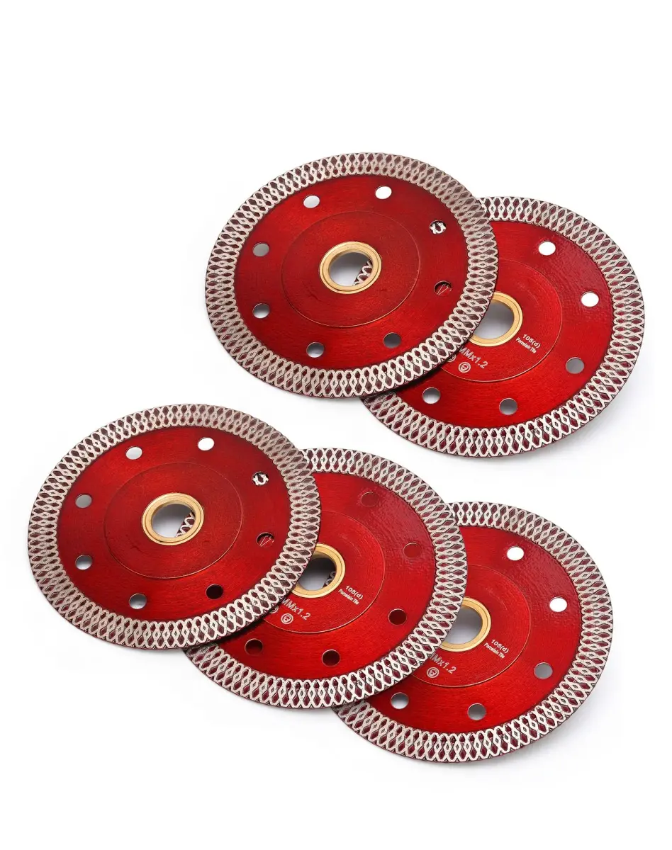 Casaverde 4 Inch Super Thin Diamond Porcelain Saw Blades, Ceramic Cutting Disc Wheels 105 mm (4") | 5-Piece Set for Granite, Marble, Tile - view 3